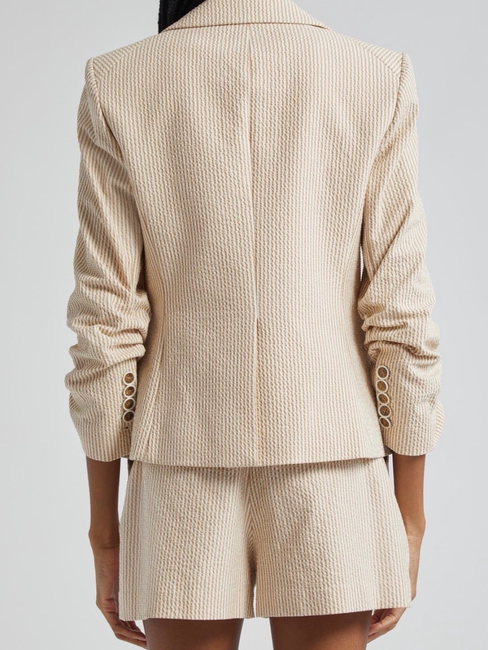 Veronica Beard Aliyah seersucker dicky jacket and shorts sz 0 - Picture 4 of 14